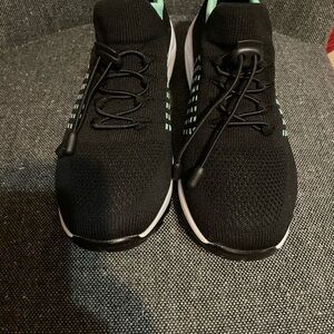 Black and Green Athletic Shoes